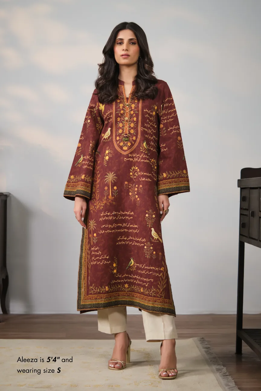 Anjuman Kurta - Red