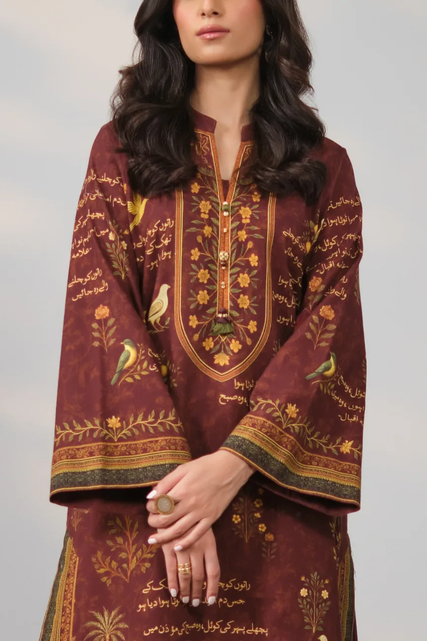 Anjuman Kurta - Red - Image 5