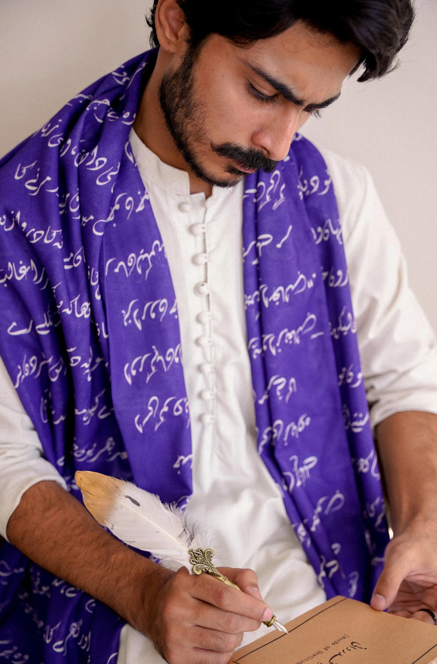 Armaan Stole - Indigo