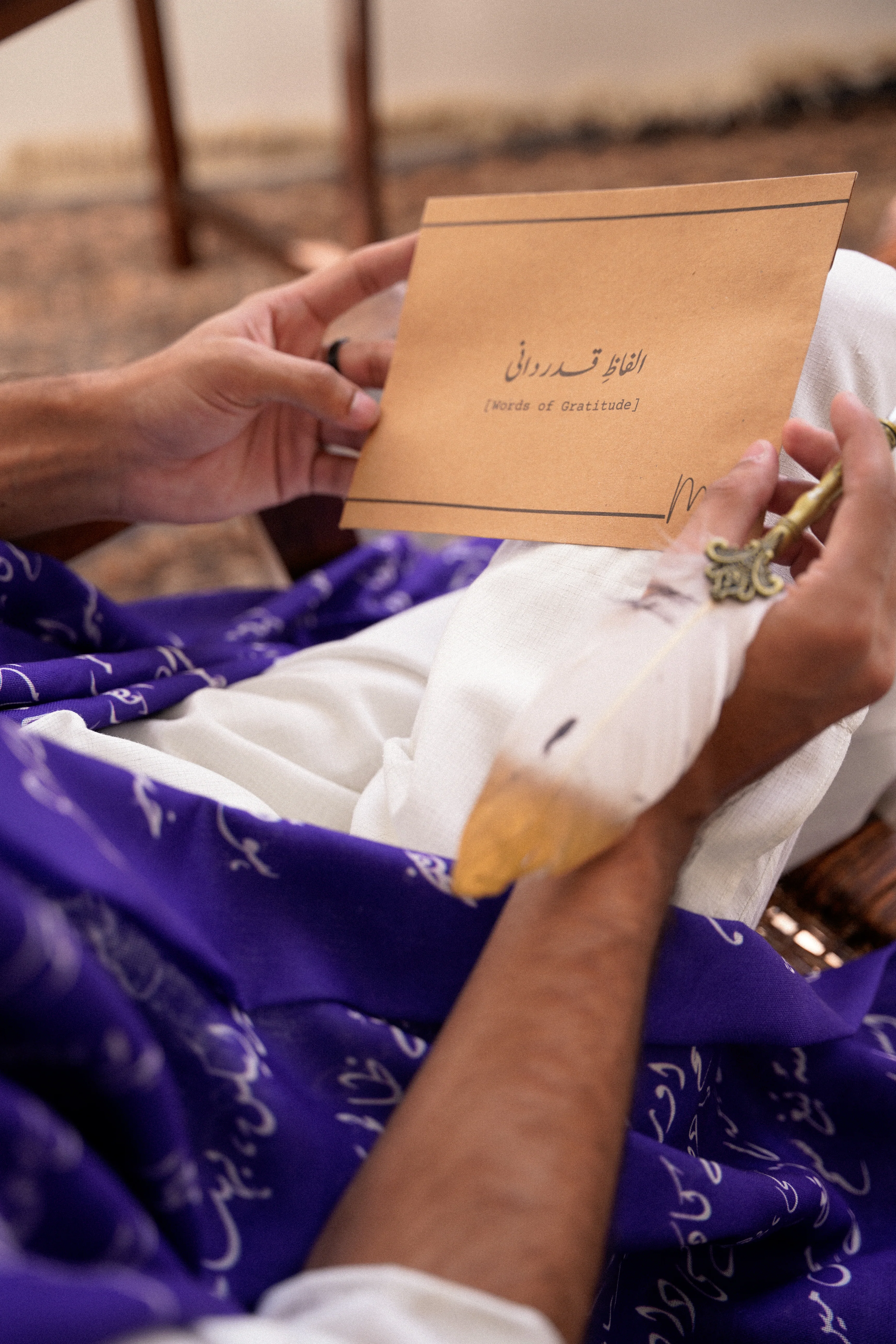 Armaan Stole - Indigo - Image 4