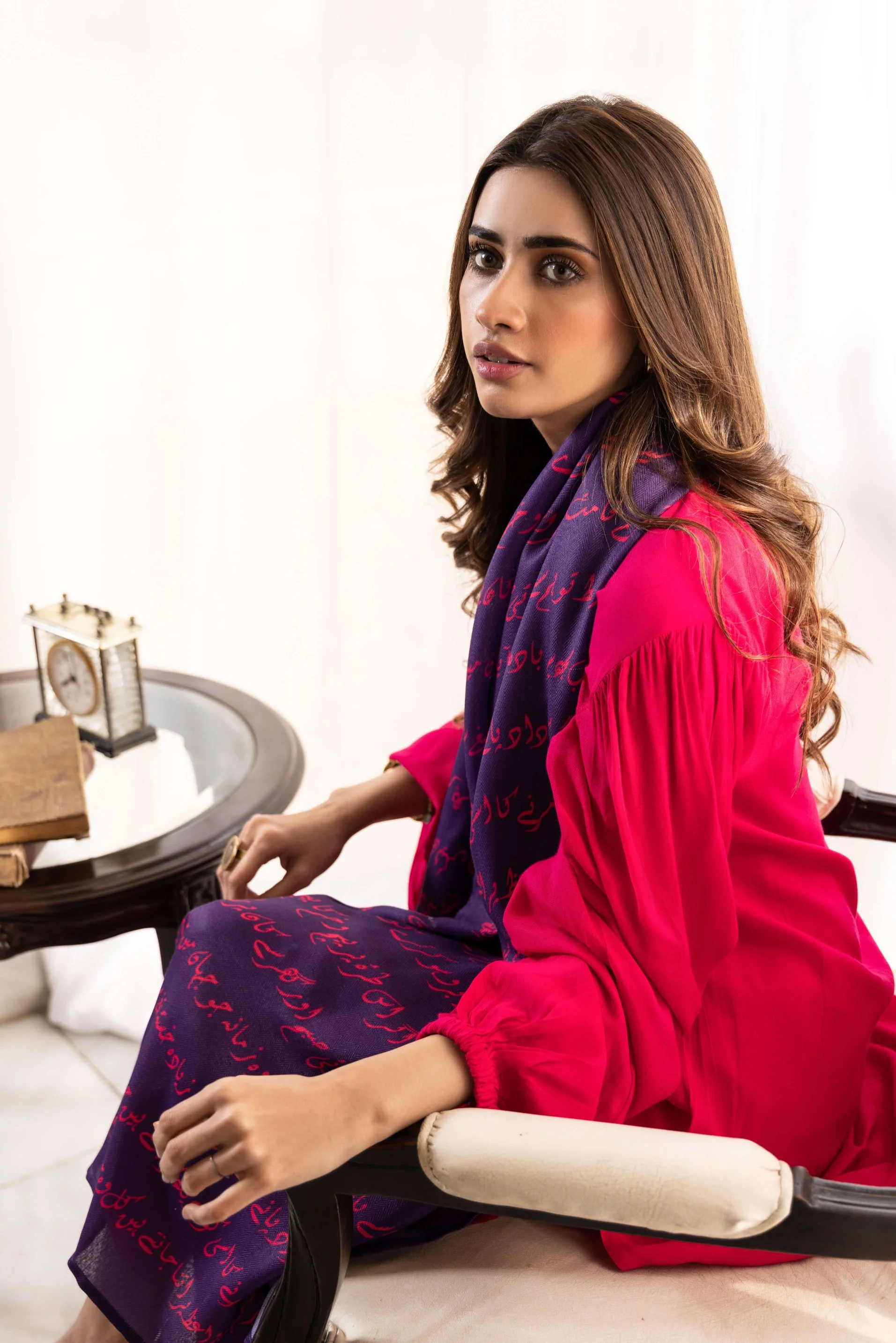 Armaan Stole - Purple - Image 3