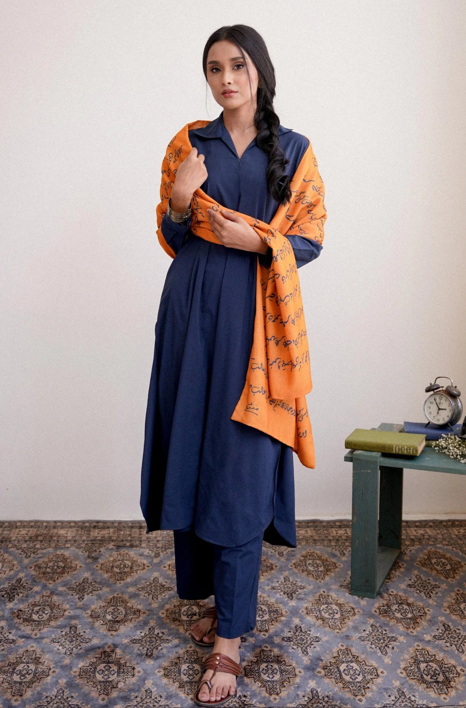 Armaan Stole - Mustard - Image 3