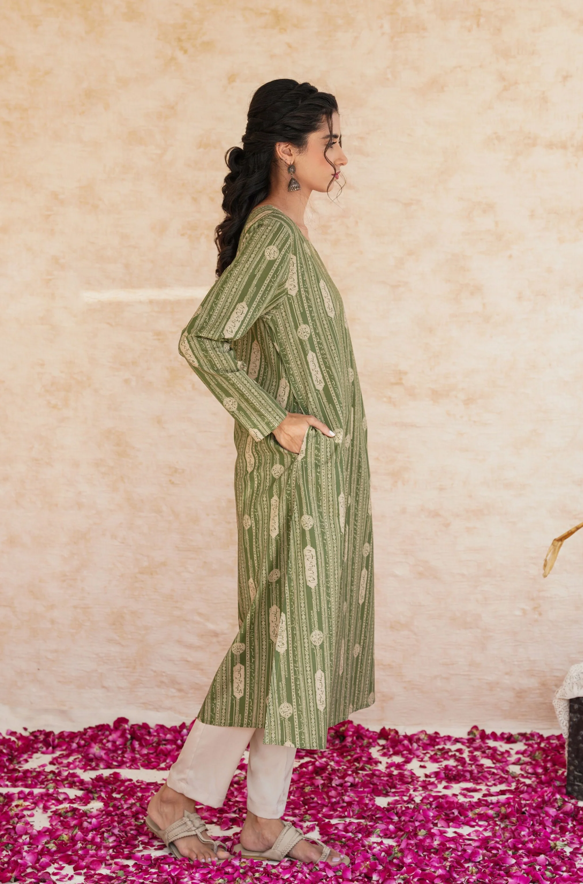 Azmat Kurta - Green - Image 3