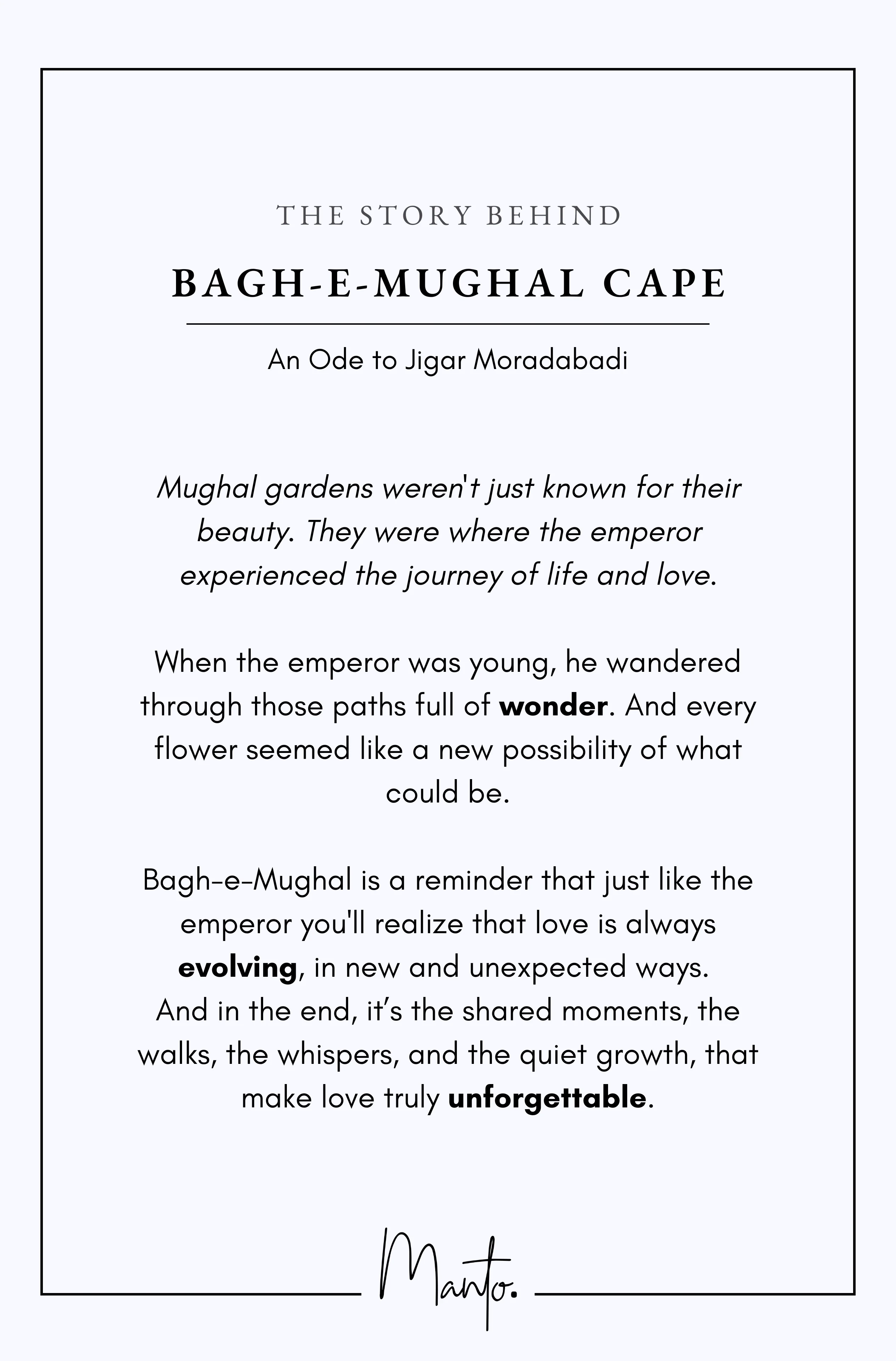Bagh-e-Mughal Cape - Black & Rust - Image 5