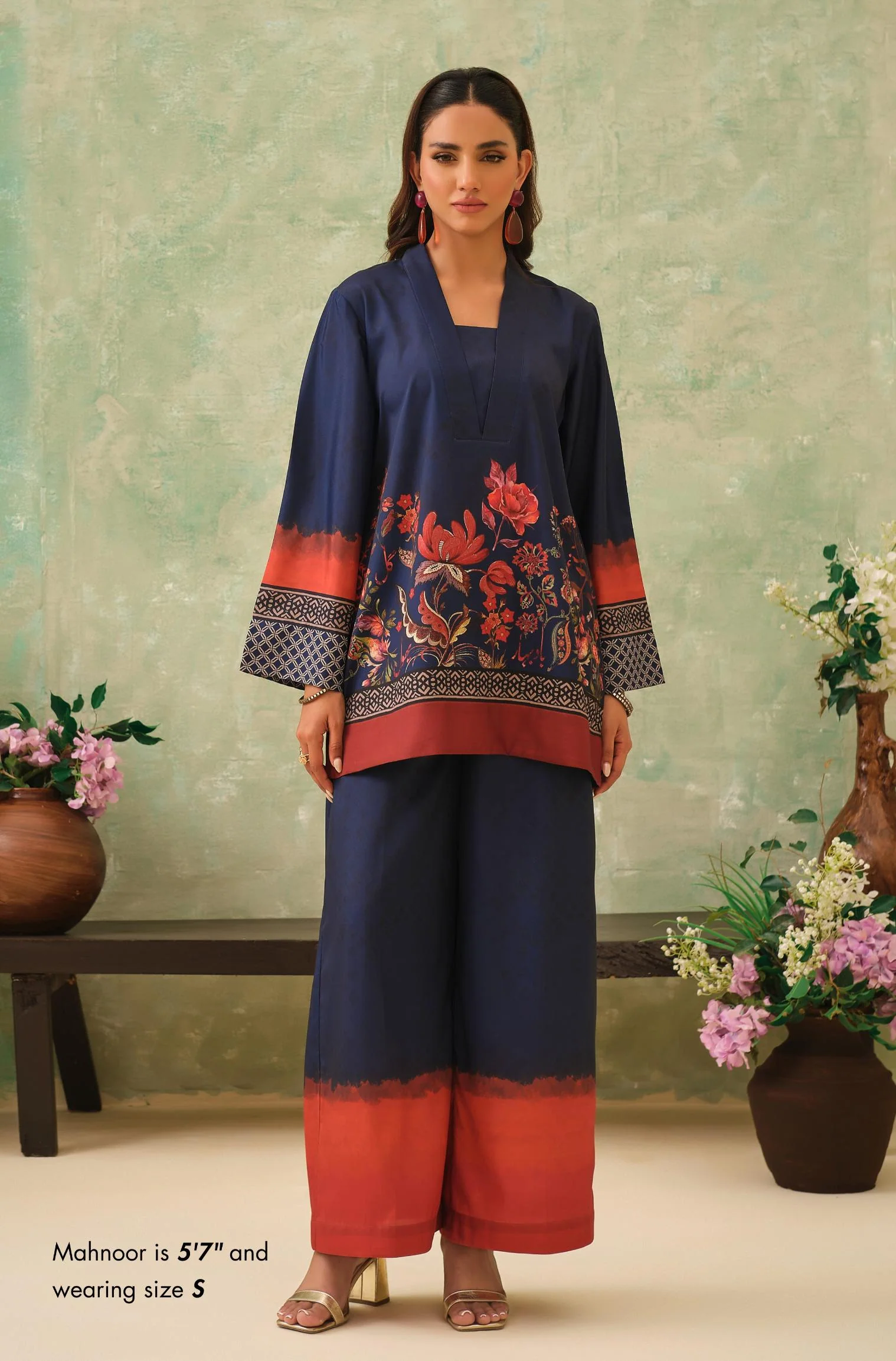 Bahaar Co-Ord Set - Twilight Blue