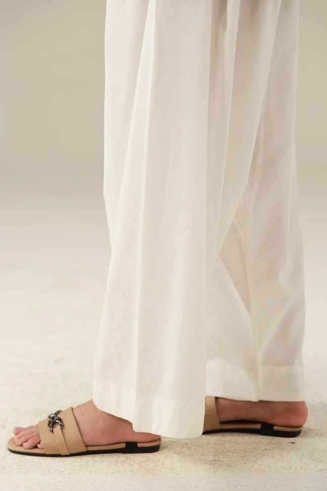 Basic Shalwar - White - Image 3