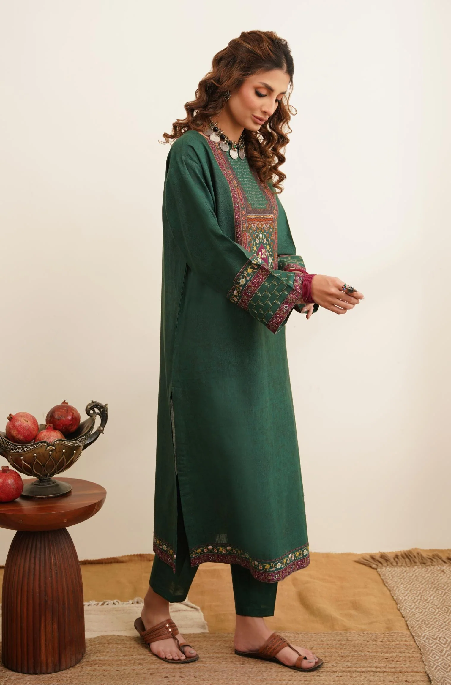 Bulbul Co-Ord Set - Green - Image 2