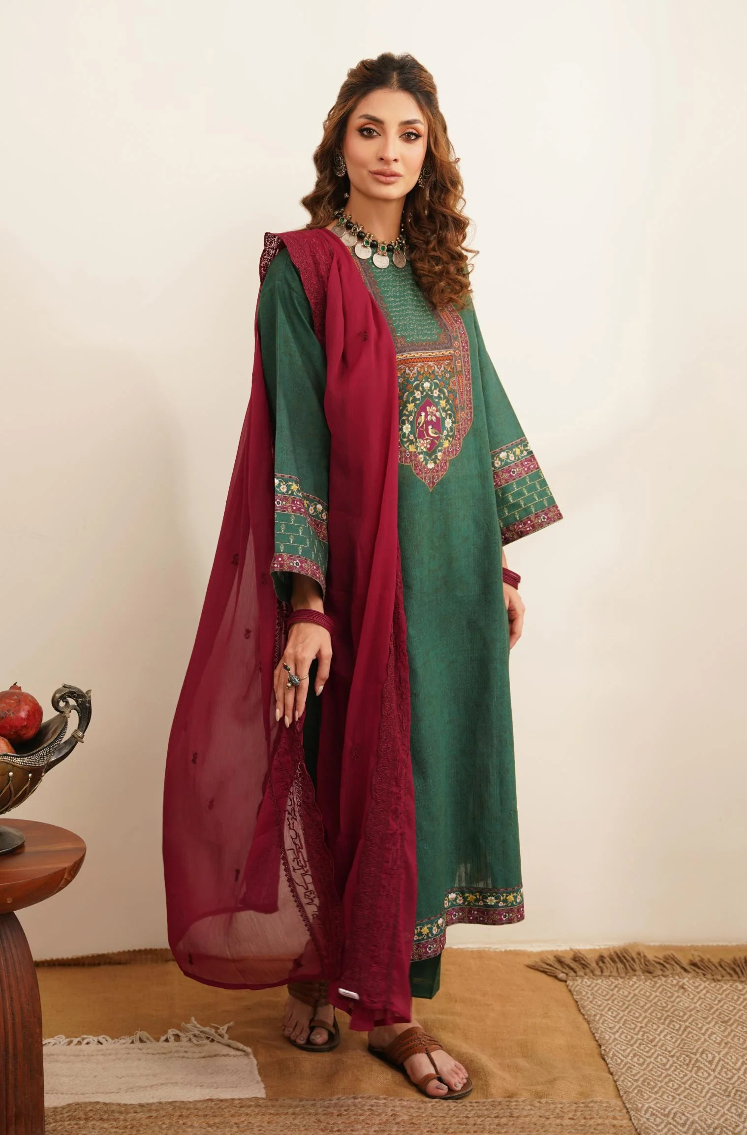 Bulbul Co-Ord Set - Green - Image 4