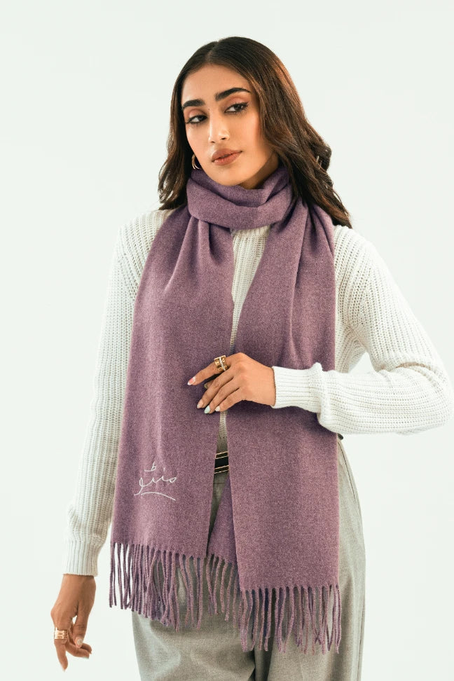 Cashmere Stole - Dusky Mauve - Image 6