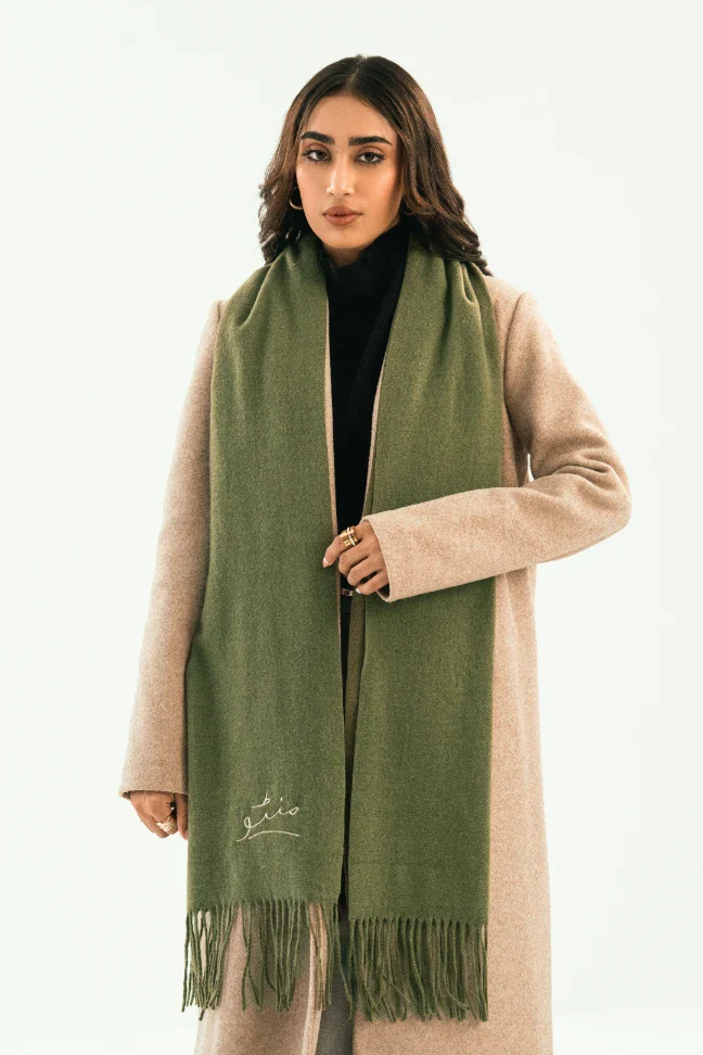 Cashmere Stole - Matcha Green - Image 2