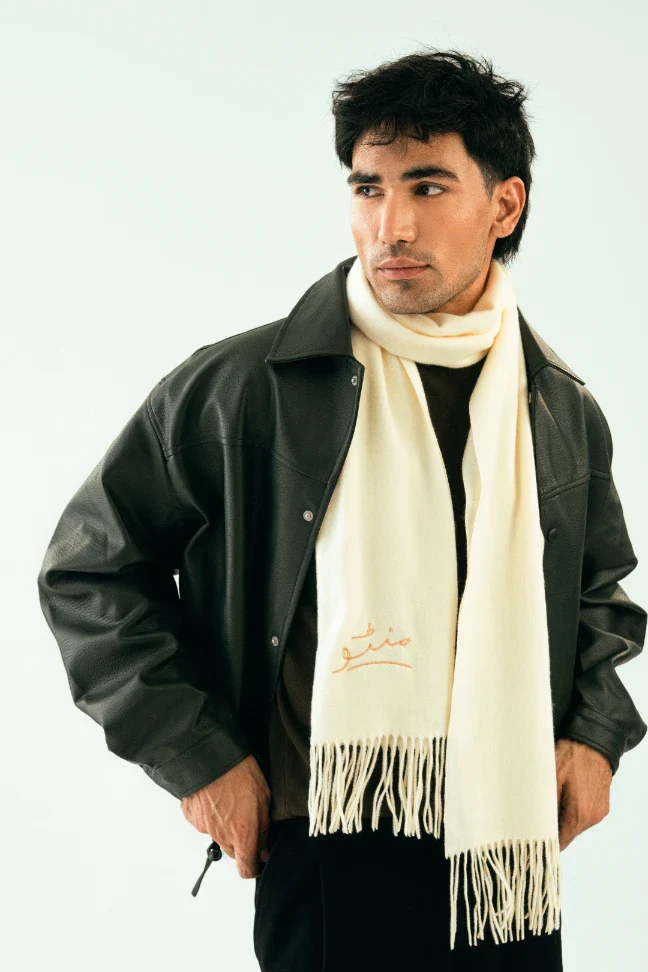 Cashmere Stole - Vanilla White - Image 7