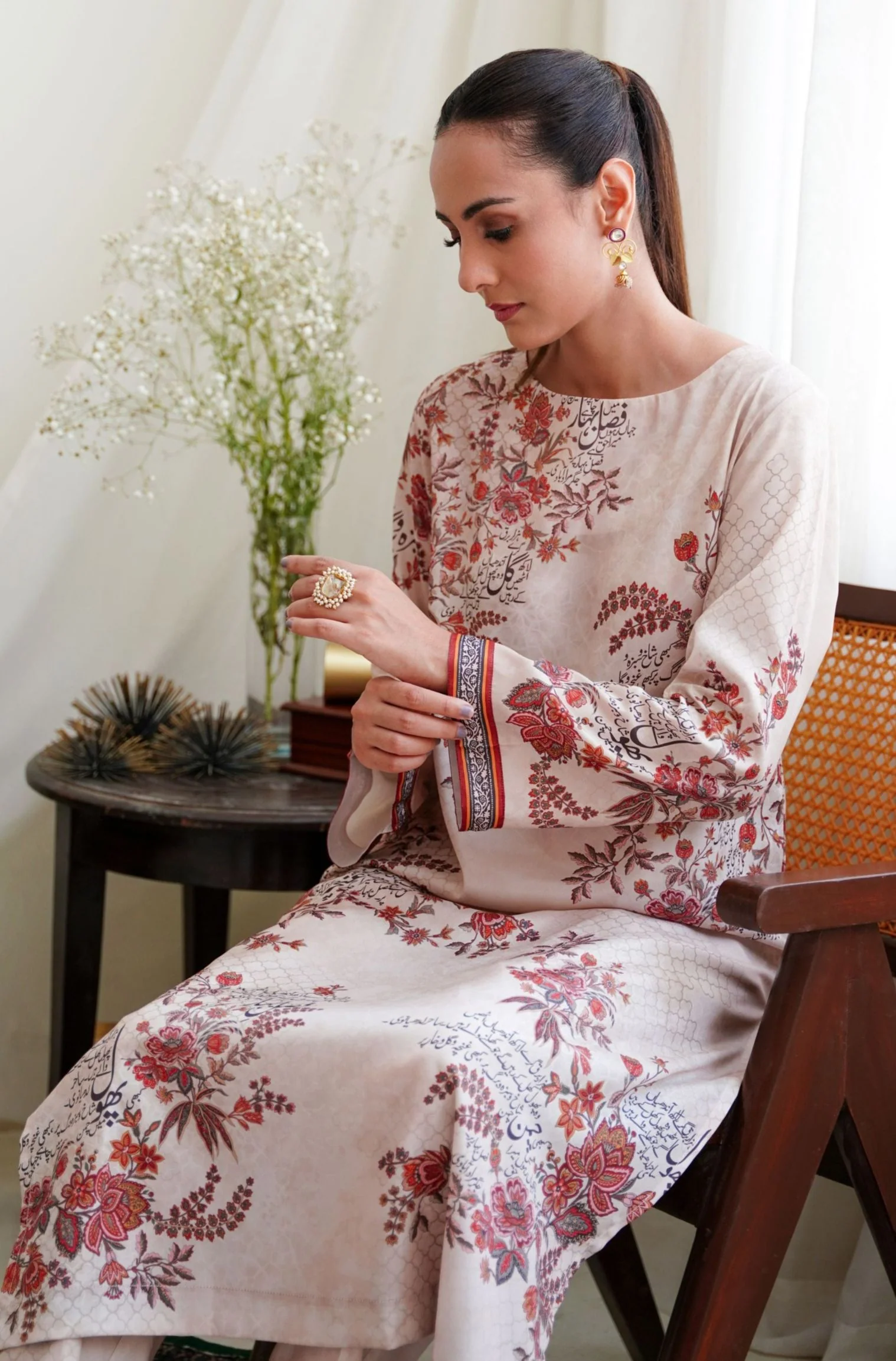 Chaman Co-ord Set - Antique Beige - Image 4