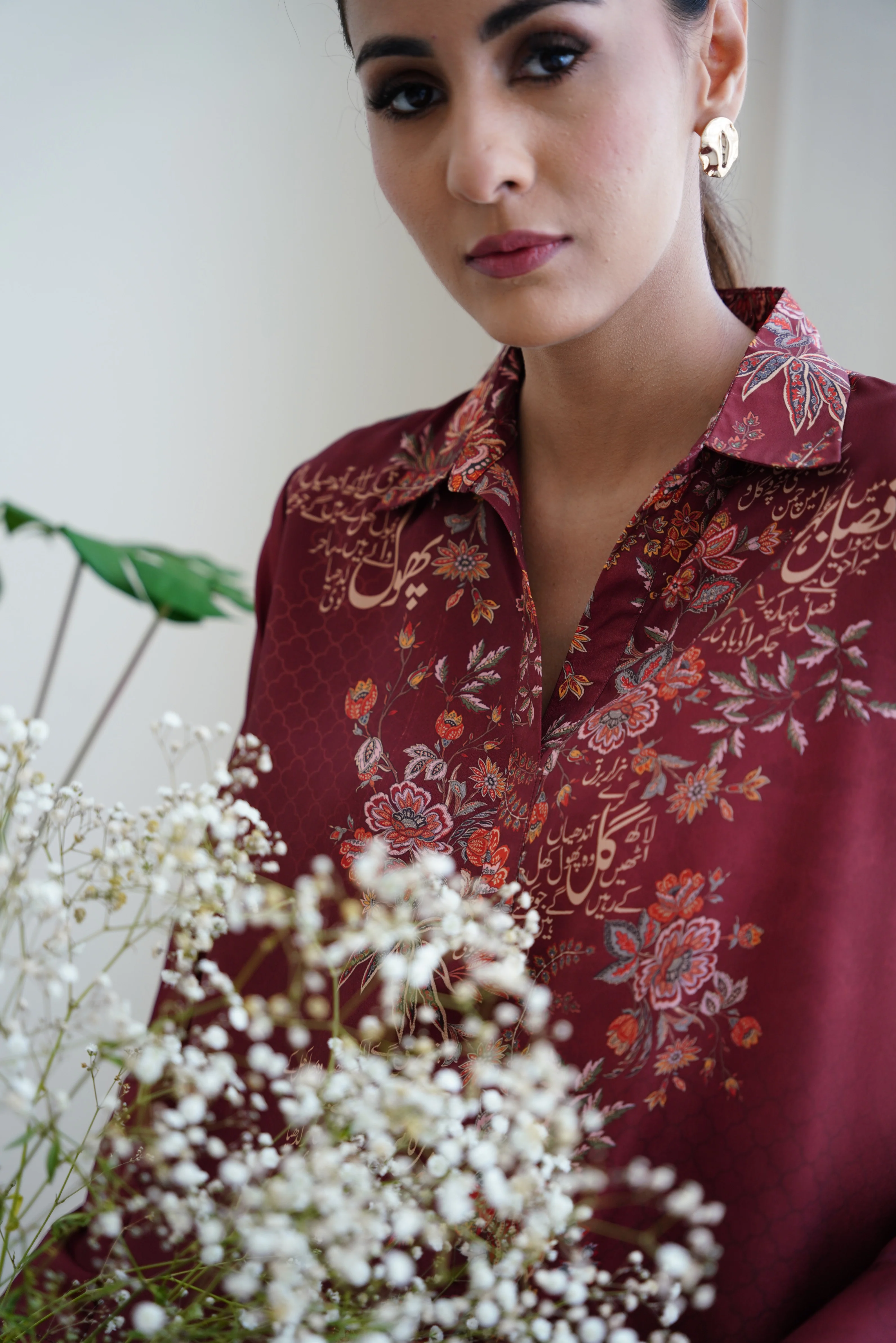 Chaman Shirt - Deep Maroon - Image 5