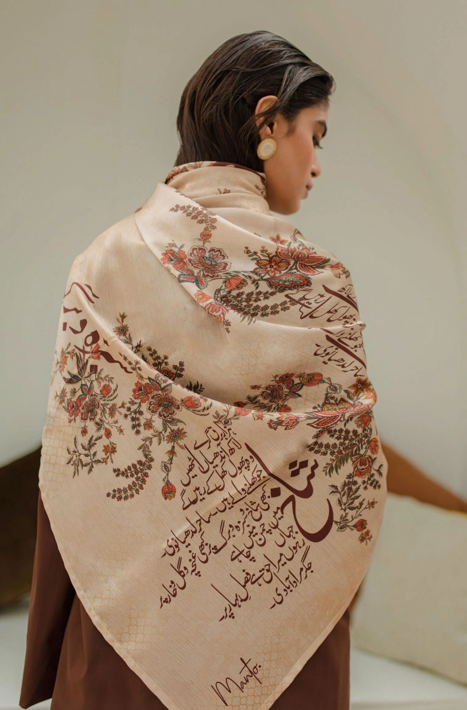 Chaman Scarf - Antique Beige - Image 3
