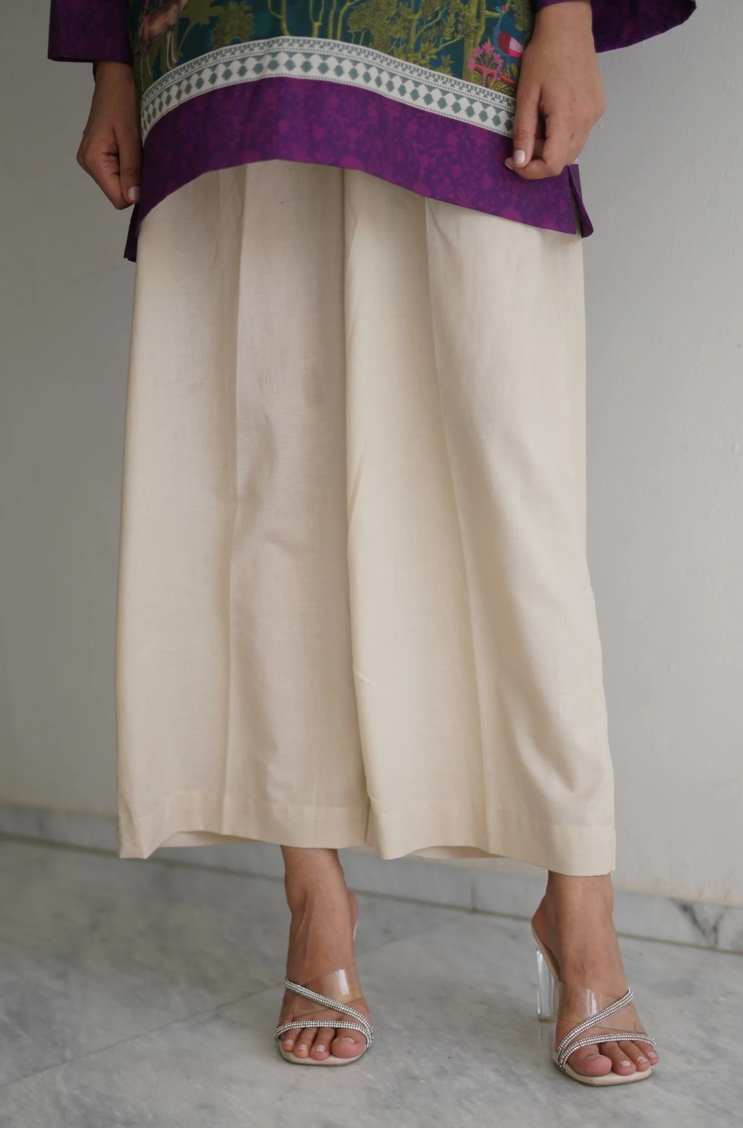 Culotte Pants - Beige - Image 3