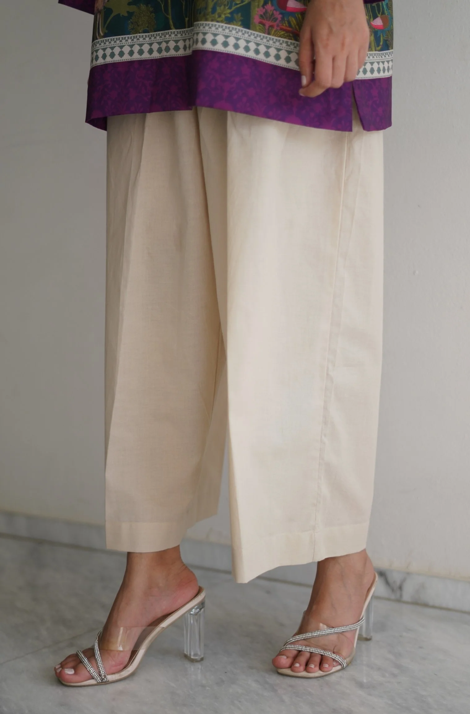 Culotte Pants - Beige - Image 4