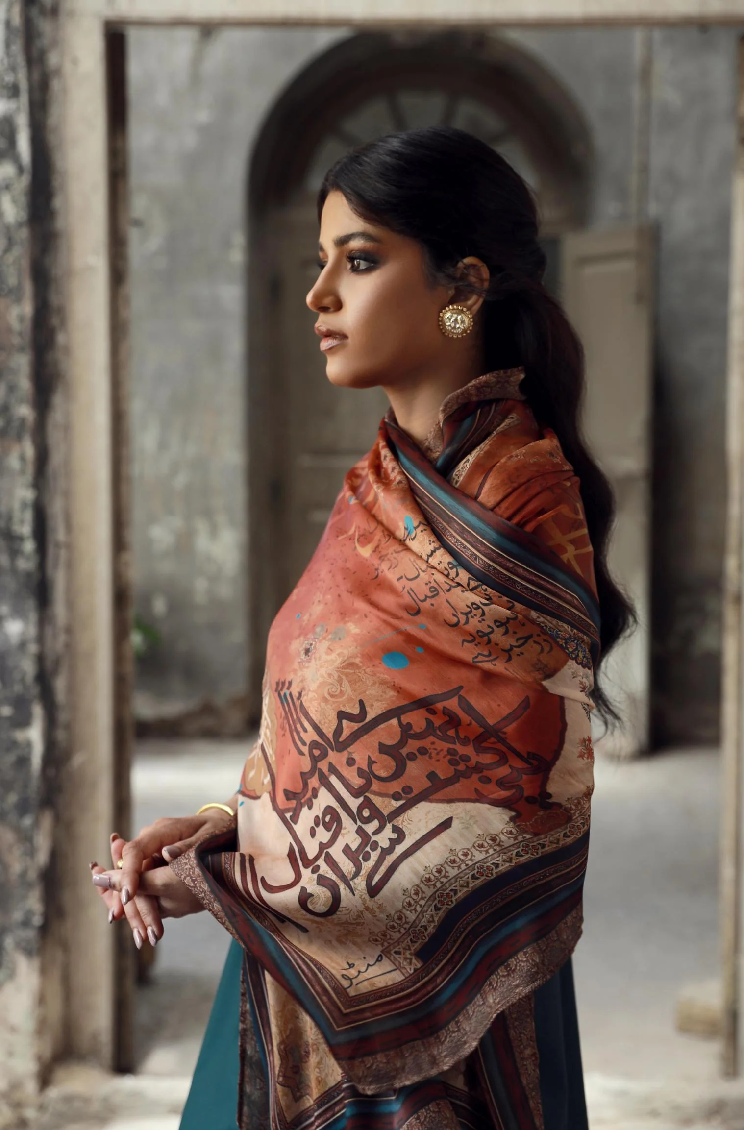 Dasht Scarf - Rust - Image 2