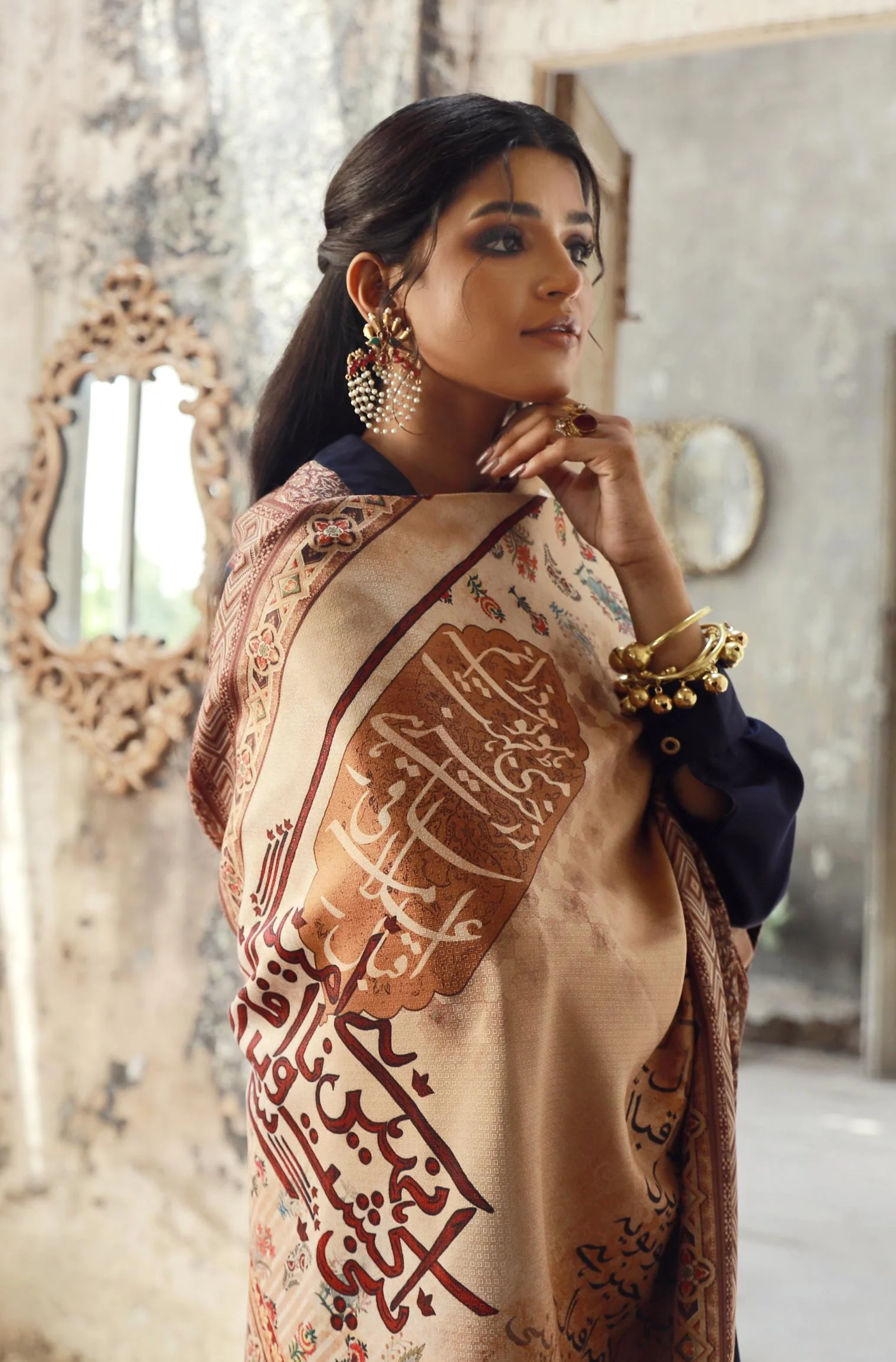 Dasht Shawl - Shades of Sand - Image 4