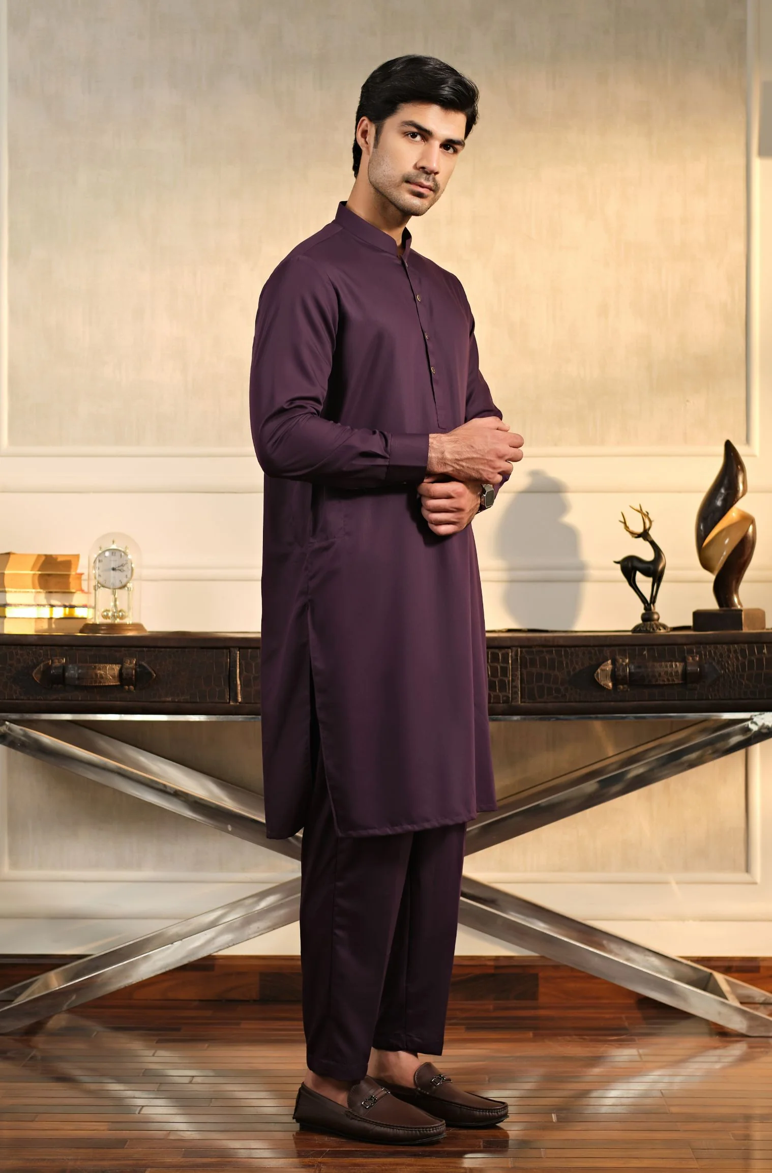 Deep Purple - Sherwani (Men) - Image 3
