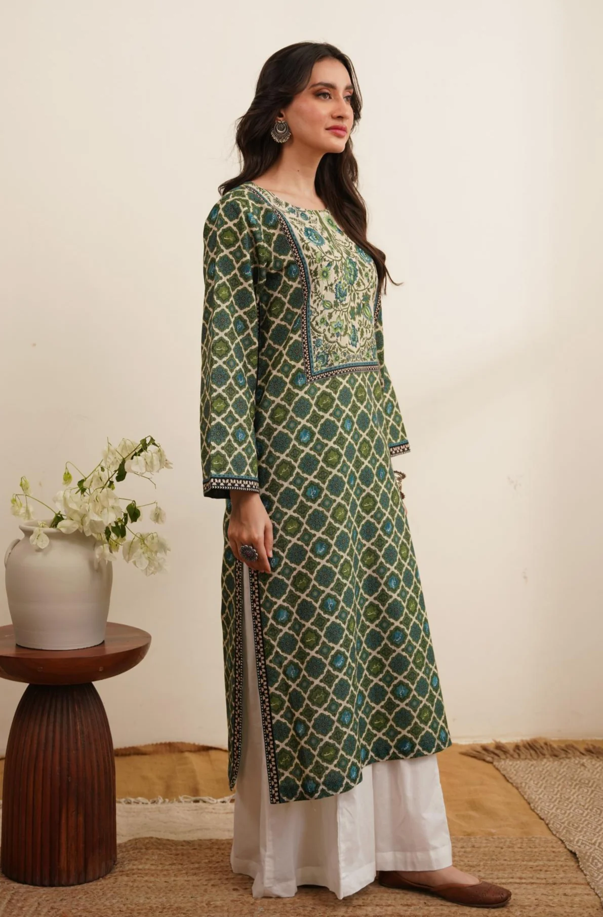 Dilkash Kurta - Green - Image 2