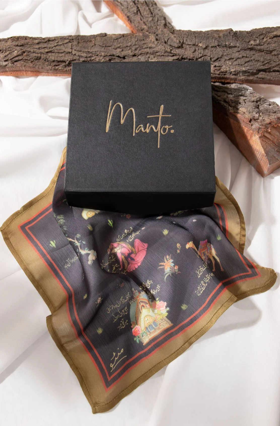 Black Diwani - Pocket Square