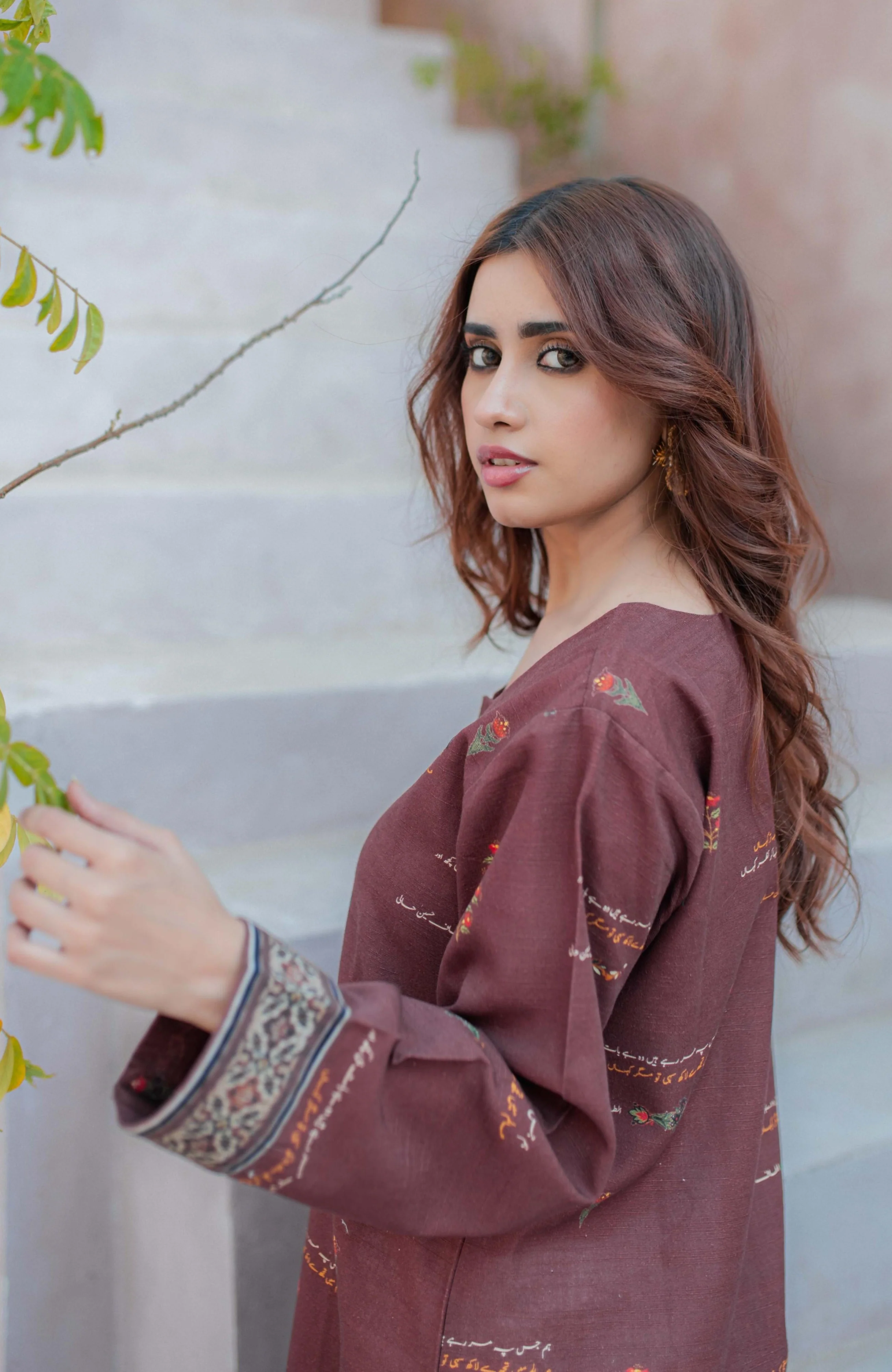 Fitoor Kurta - Maroon - Image 4