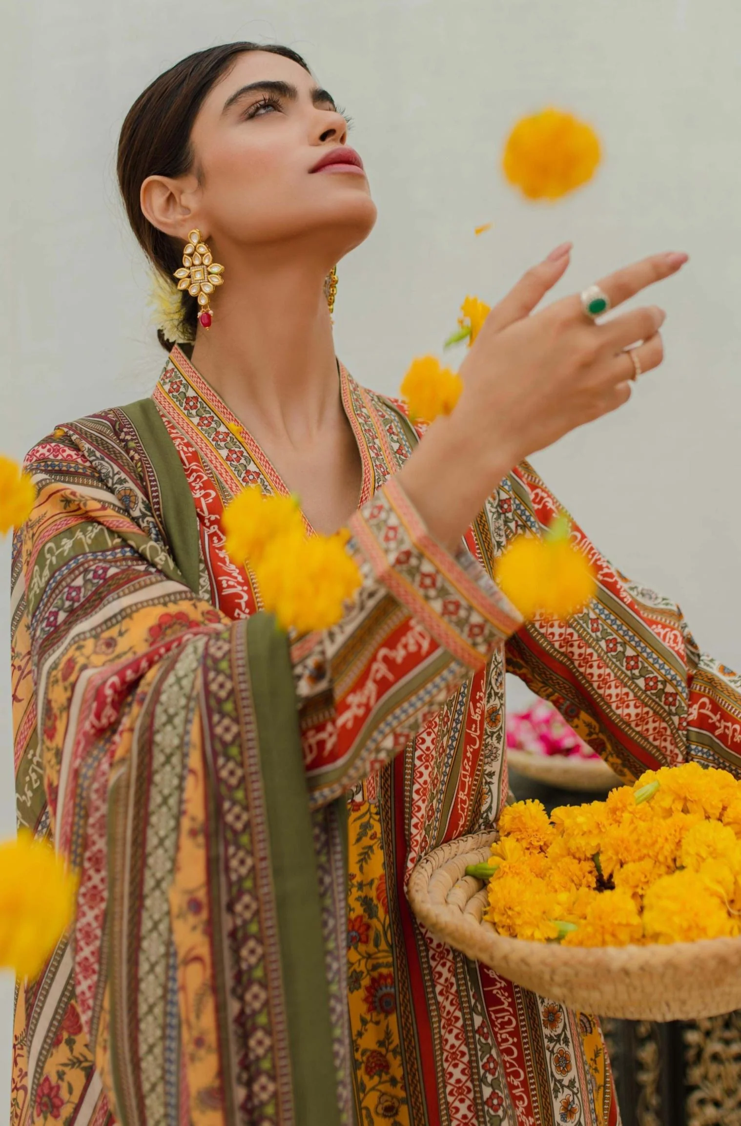 Gulistan Stripes Kurta - Mustard - Image 6