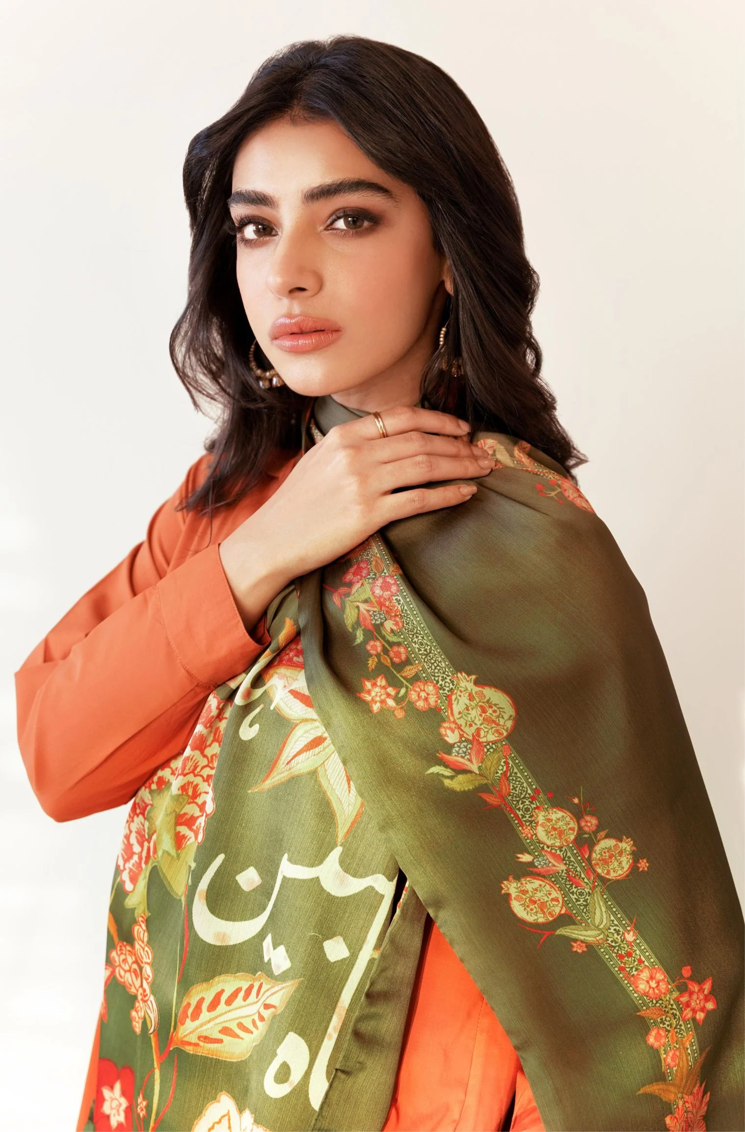 Gulnaar Stole - Green - Image 3
