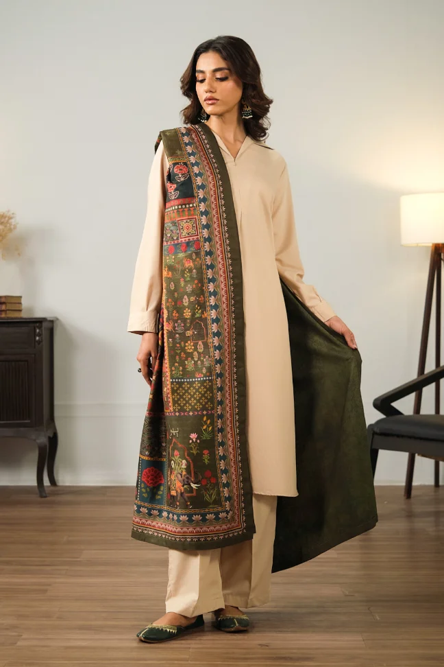 Gulposh Shawl - Green
