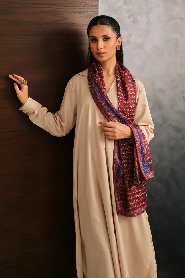 Haya Stole - Maroon - Image 4