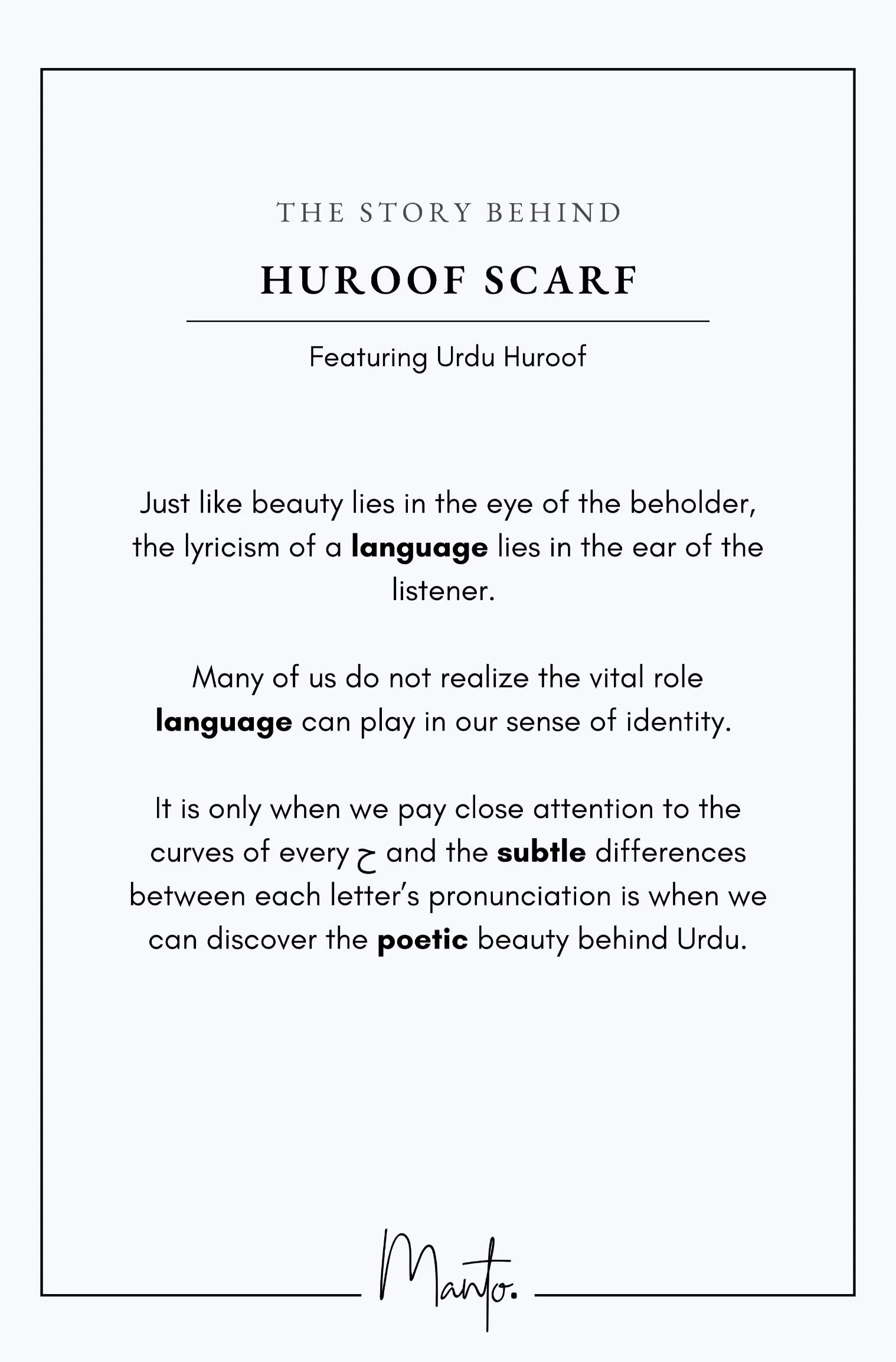 Huroof Scarf - Shaded Blue - Image 4