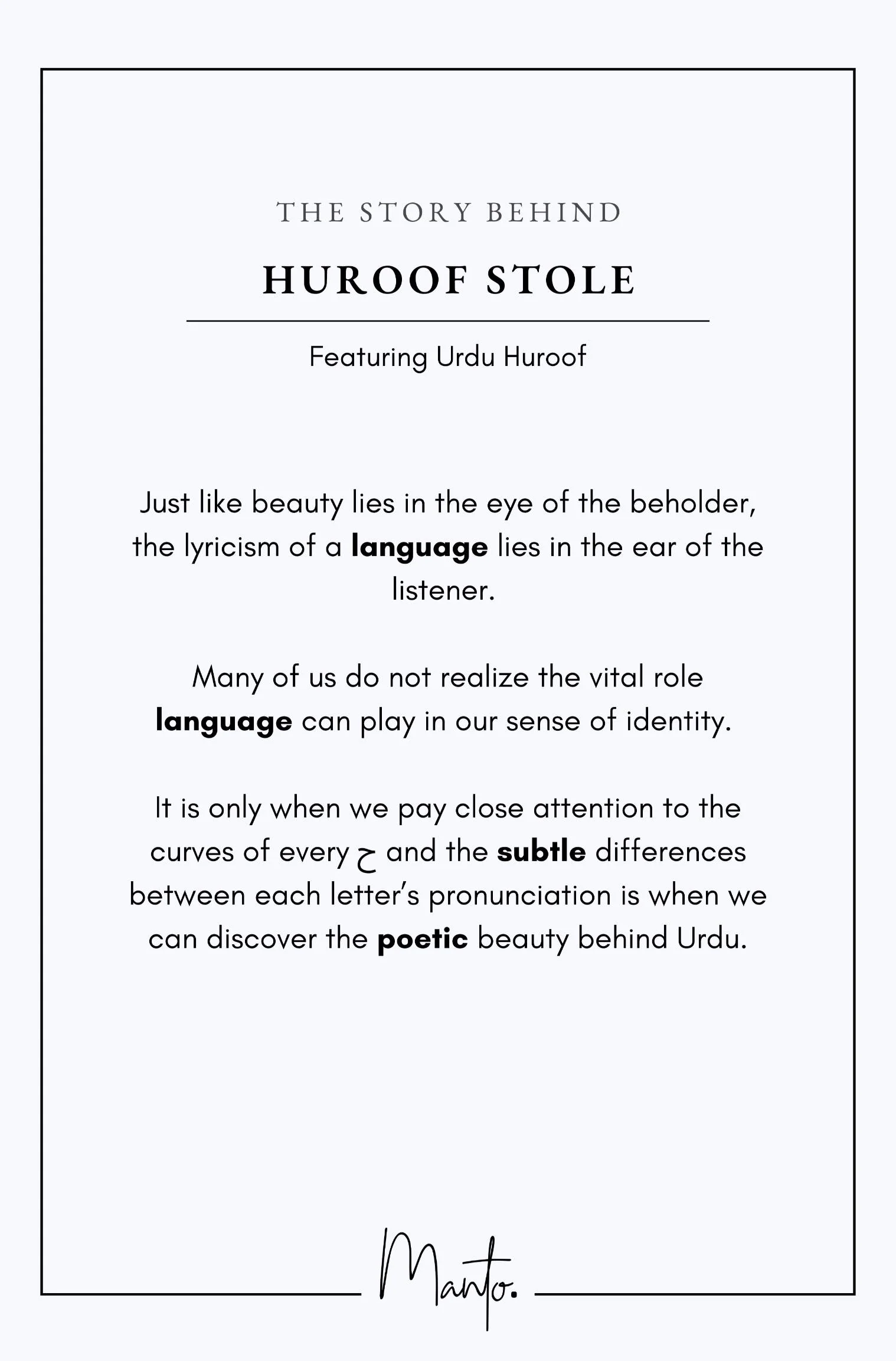 Huroof Stole - Shaded Blue - Image 7