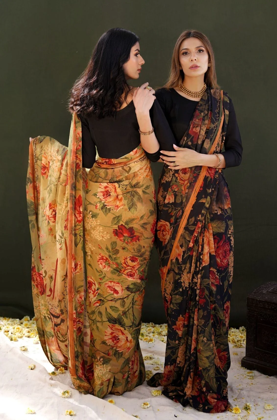 Husn Saree - Black - Image 6