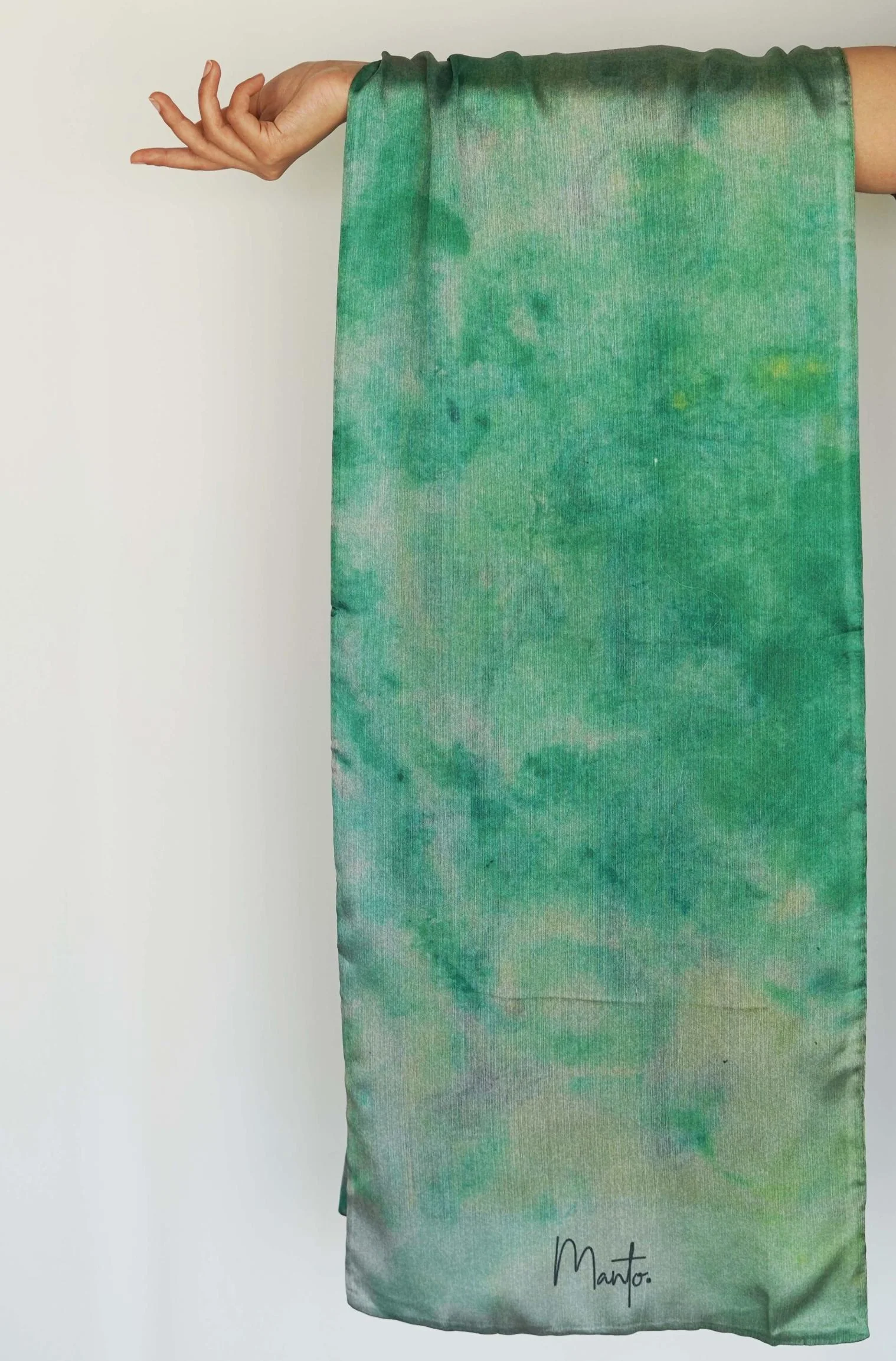 Husn Stole - Shaded Green - Image 6