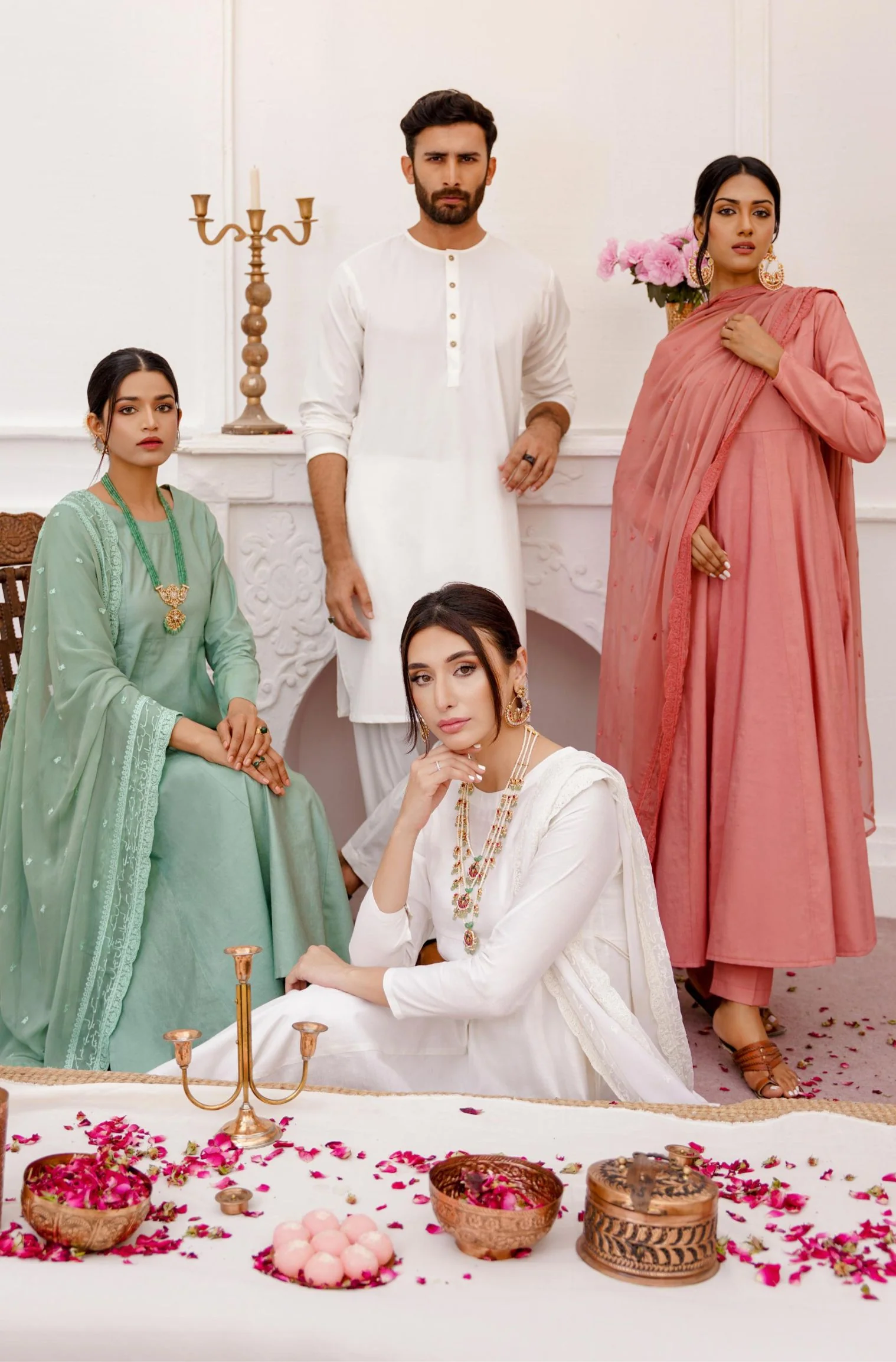 Jahaan Anarkali Set - Rose Gold - Image 6