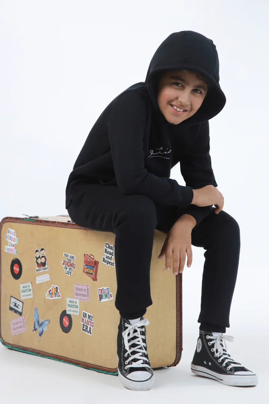 Jogger Pants (Kids) - Raven Black - Image 4