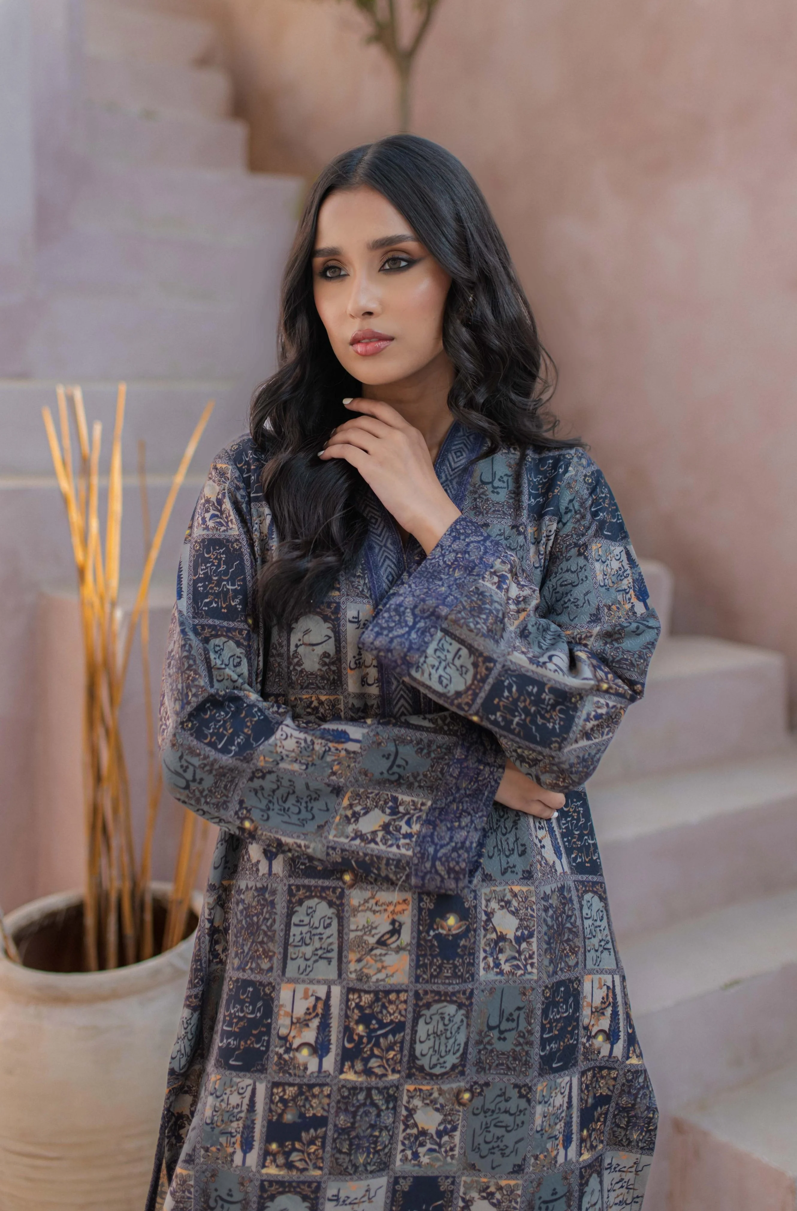 Jugnu Kurta - Imperial Blue - Image 3