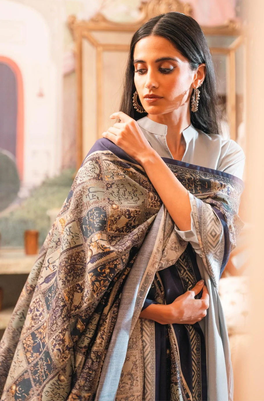 Jugnu Odhni - Imperial Blue