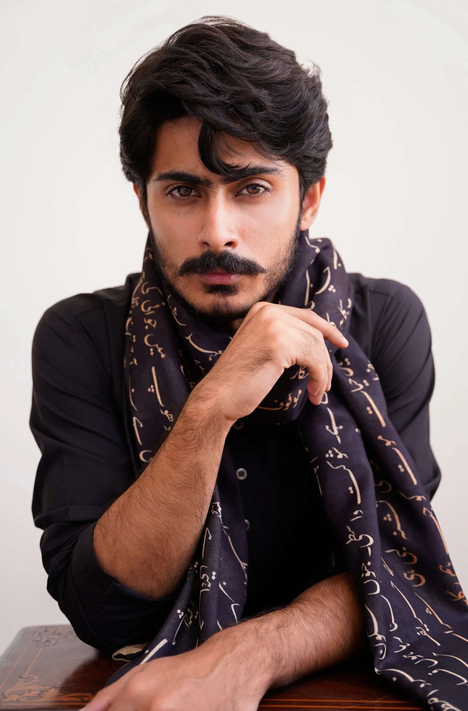 Junoon Stole - Black - Image 3