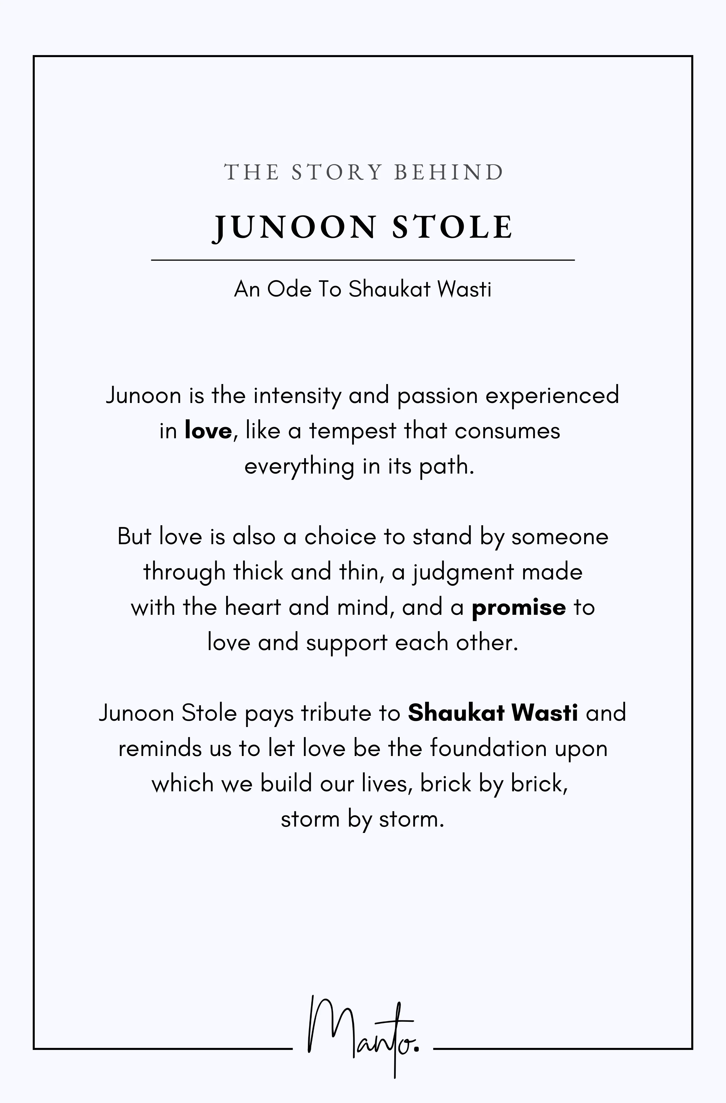 Junoon Stole - Midnight Blue - Image 7