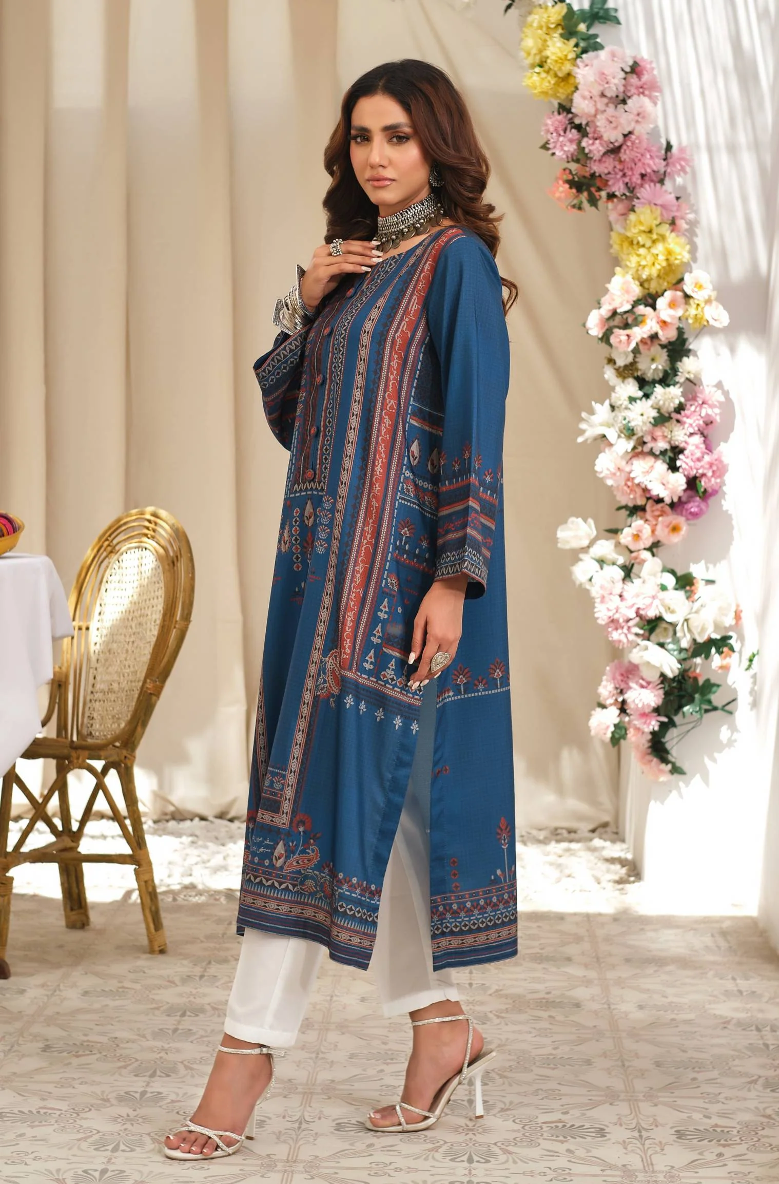 Justuju Kurta - Blue - Image 3