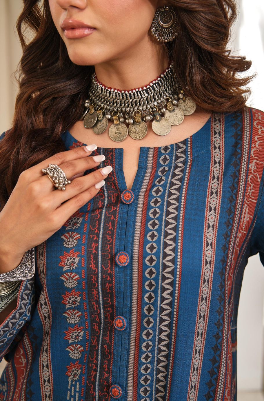 Justuju Kurta - Blue - Image 6