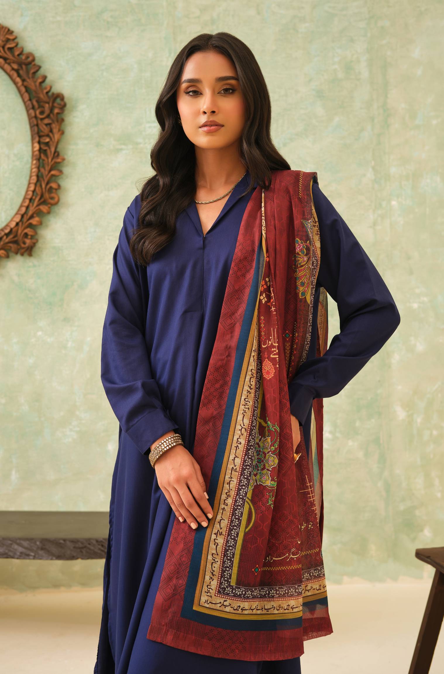 Kaavish Scarf - Rust - Image 2