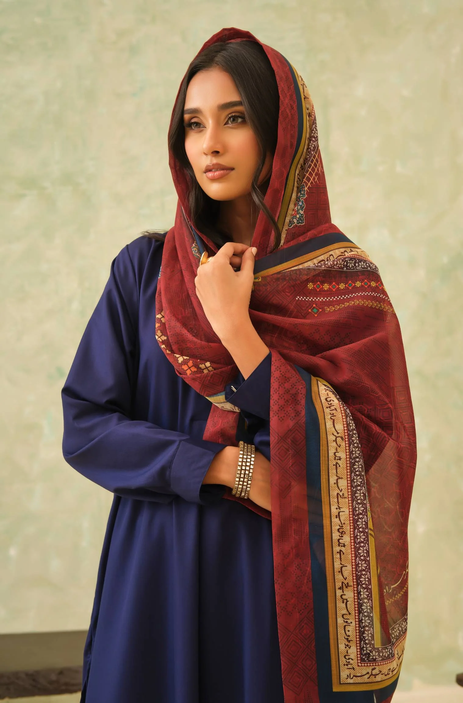 Kaavish Scarf - Rust - Image 3