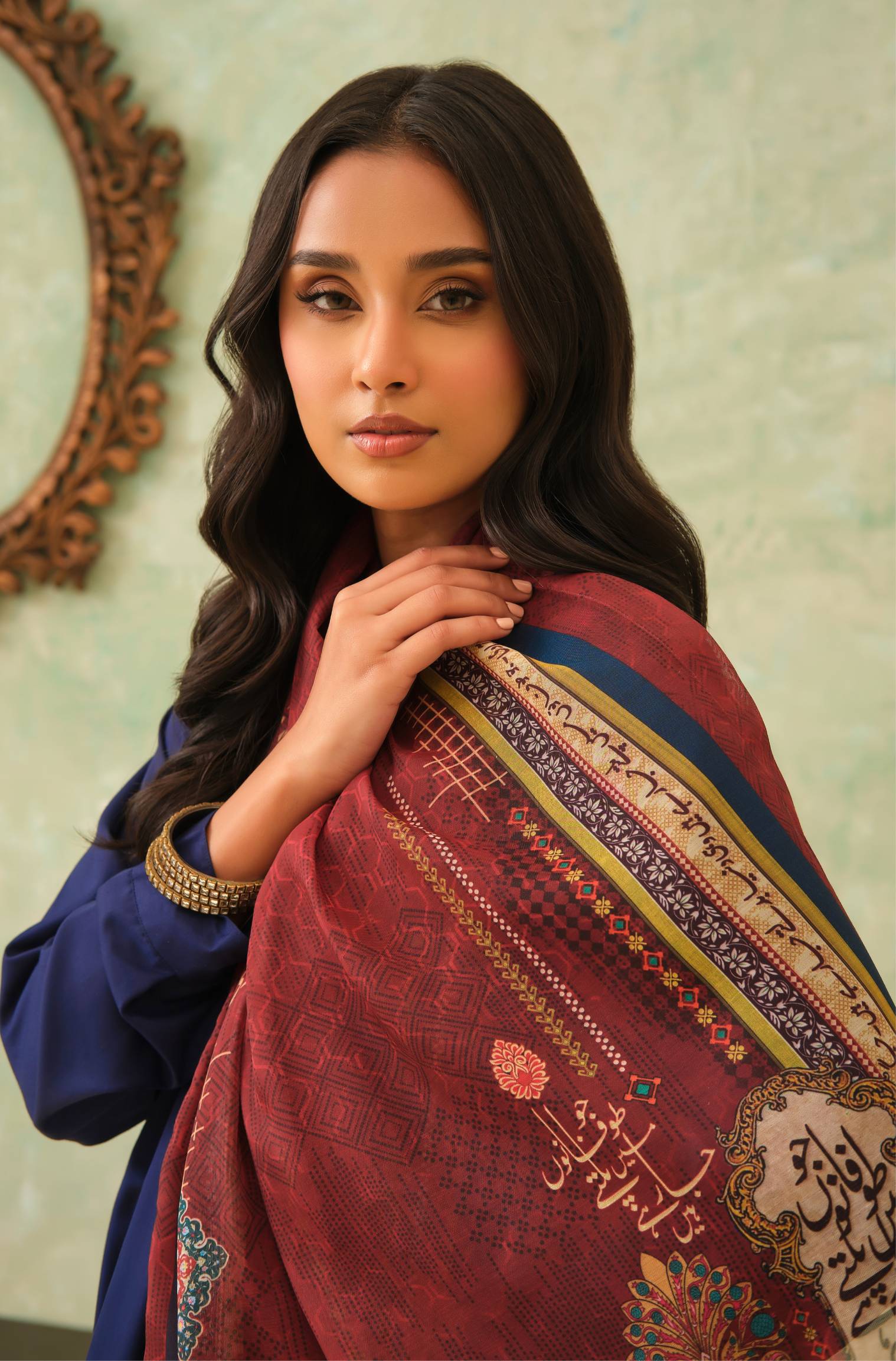 Kaavish Scarf - Rust - Image 4