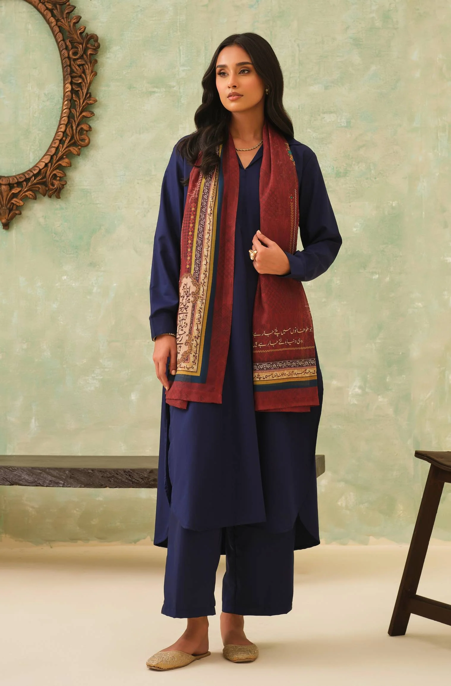 Kaavish Scarf - Rust - Image 5