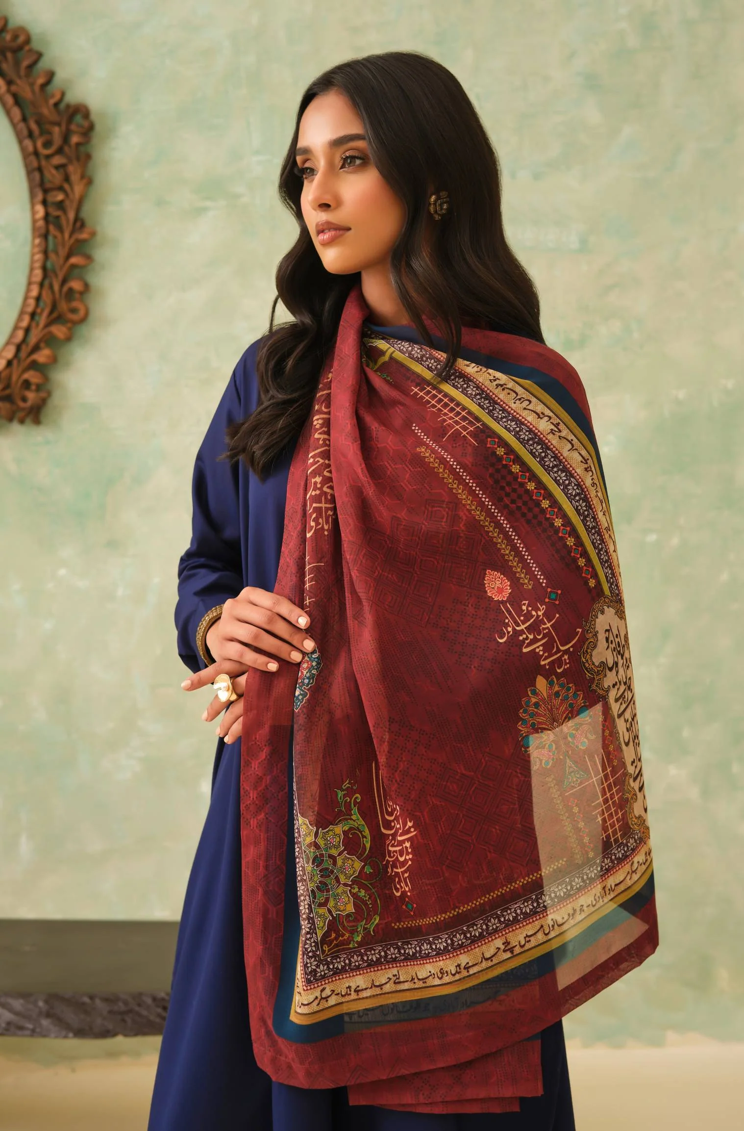 Kaavish Scarf - Rust - Image 6