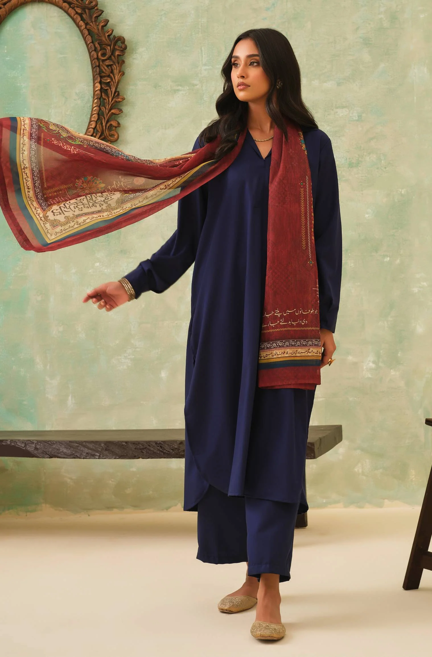 Kaavish Scarf - Rust - Image 7