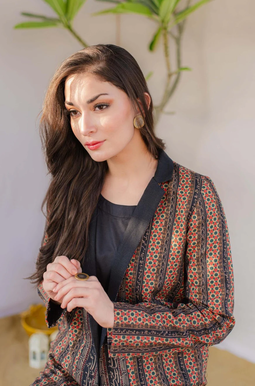 Kaavish Stripes Coat - Rustic Orange - Image 5