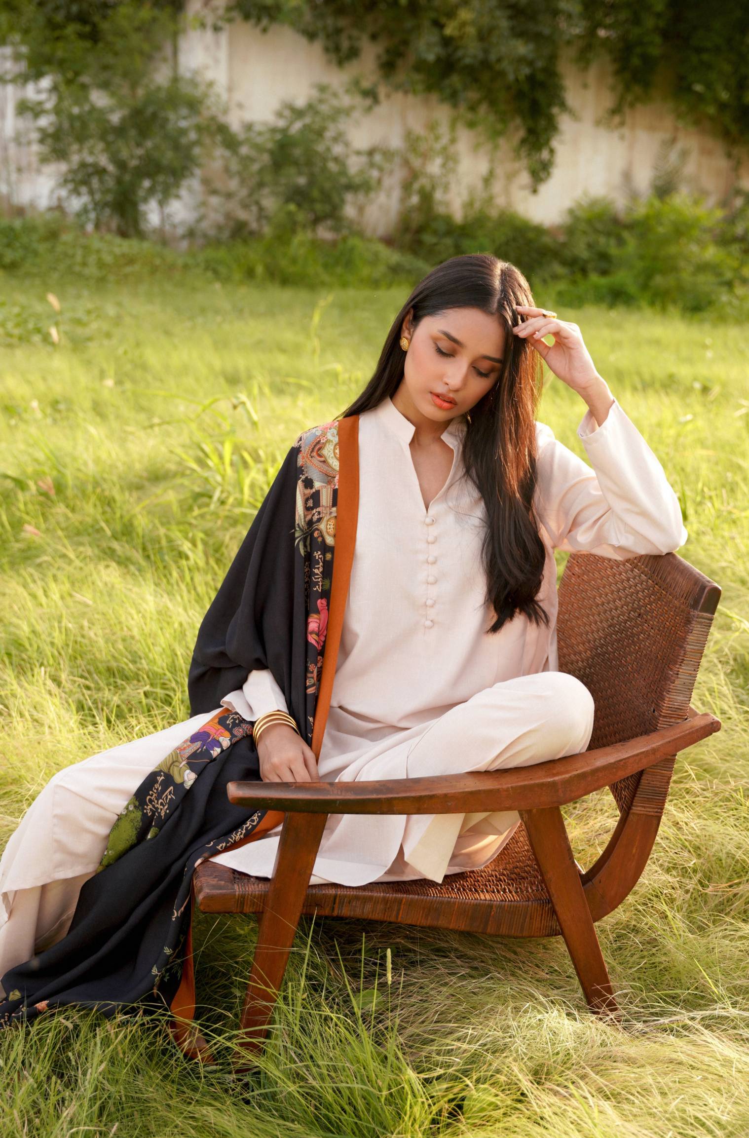 Kalidaar Co-Ord - Cream White - Image 3